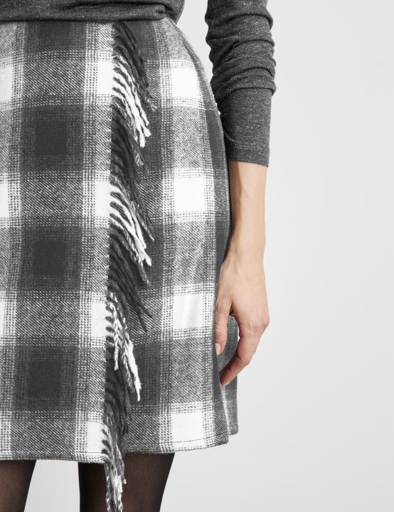 Image du produit Gerry Weber Jupe à carreaux avec bord frangé Jupe courte (34)