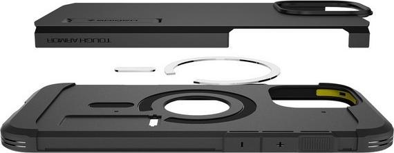Actual product image Spigen Tough Armor MAG iPhone 16 Pro Max MagSafe czarny/black ACS08013 (Apple iPhone 16 Pro Max)