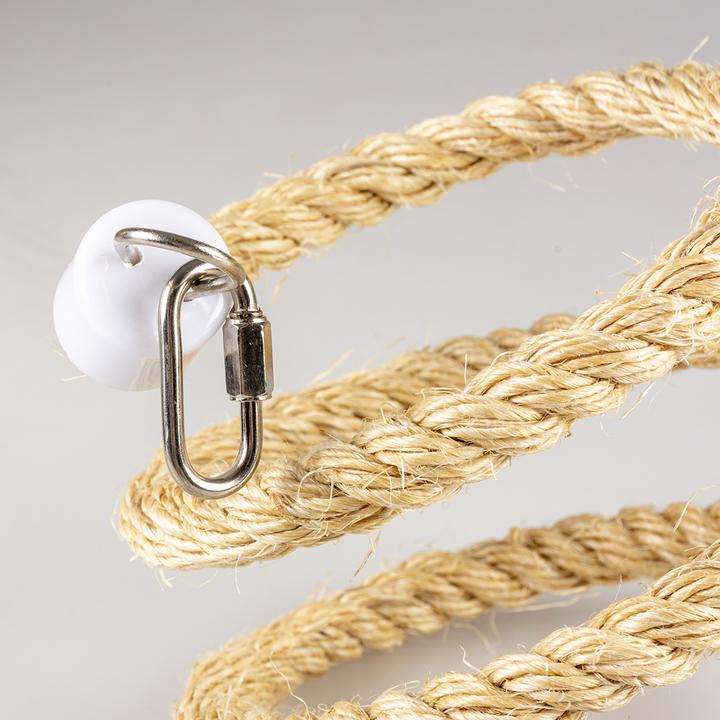 Actual product image Duvoplus Spiral rope for sisal bird toy with bell