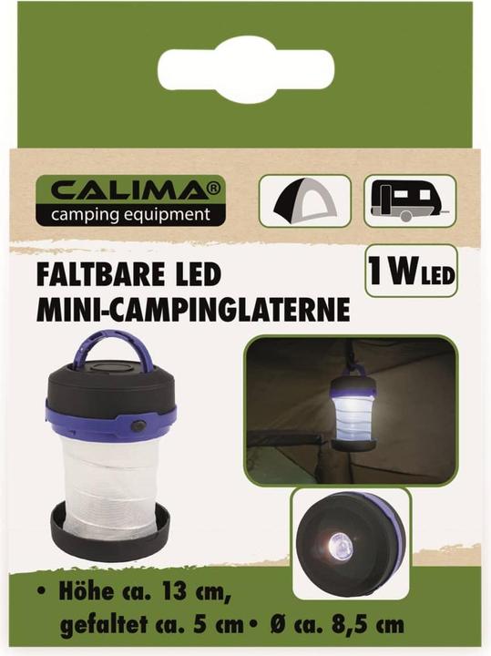 Image du produit Calima CAMPING EQUIPMENT Mini lanterne de camping à LED, pliable