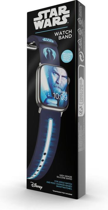Produktbild Moby Fox Armband Smartwatch Star Wars Darth Vader Lightsaber 22 mm (22 mm, Silikon, Edelstahl)