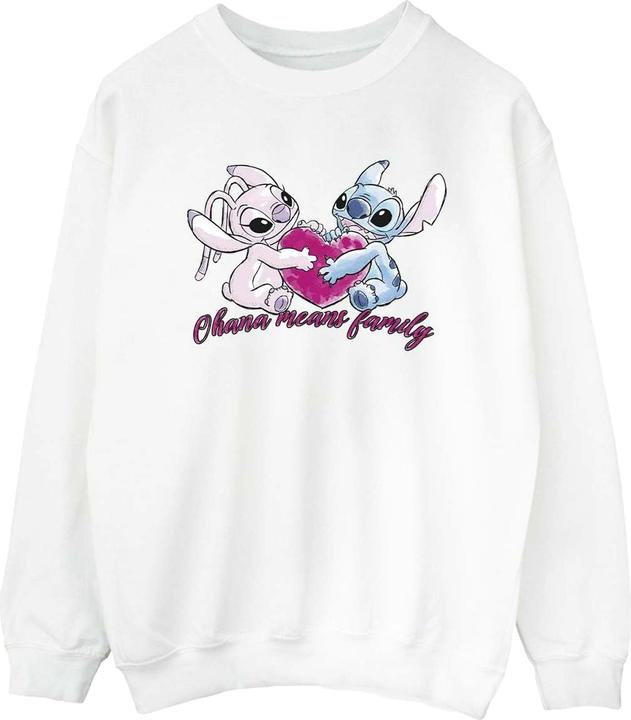 Produktbild Disney Lilo And Stitch Ohana Heart With Angel Sweatshirt (S)