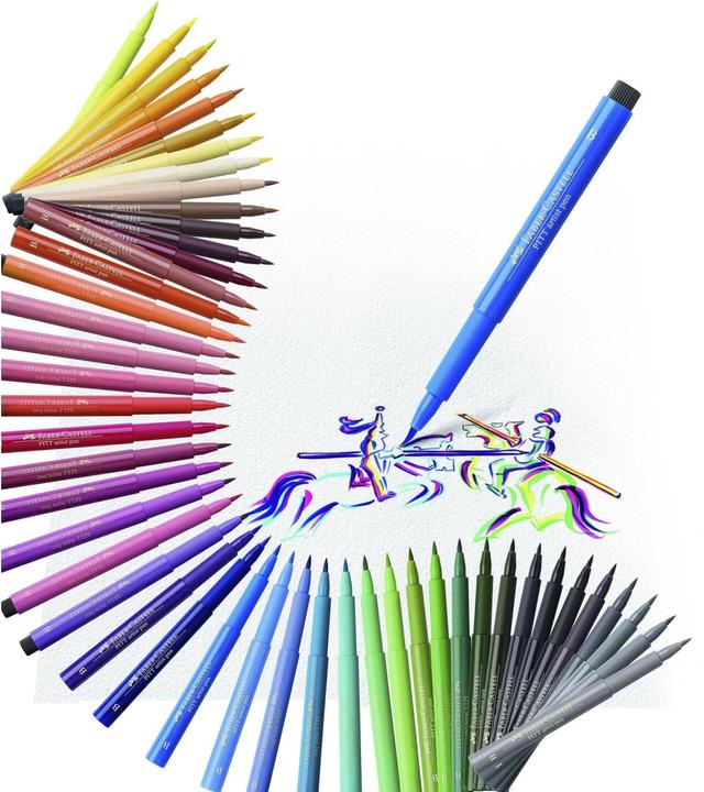 Produktbild Faber-Castell Pitt Artist Pen (Mehrfarbig, Basic, 6 x)