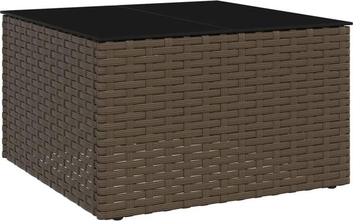 Actual product image VidaXL 2-tlg. Garten-Lounge-Set mit Kissen Braun Poly Rattan