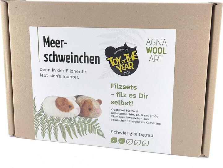 Actual product image Agna Wool Guinea pig - felt craft kit