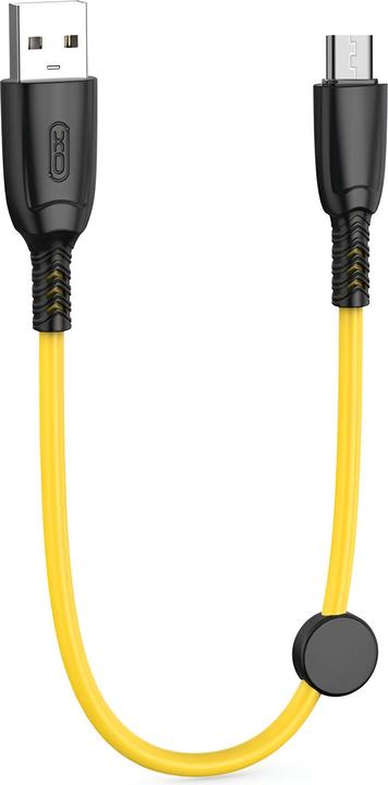Produktbild xO Kabel NB247 USB - microUSB 0,25 m 6A gelb (0.25 m, USB 1.0)
