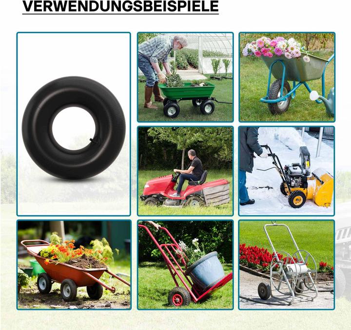 Image du produit Wiltec Chambre à air pour pneu de tracteur à pelouse 18x6.50/7.50/8.50/9.50-8 20x8.00/10.00-8 avec valve dr (Tondeuse à gazon, Pièces de rechange pour machines de jardinage)
