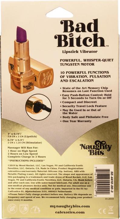 Image du produit CalExotics Vibromasseur Naughty Bits® Bad Bitch® Lipstick