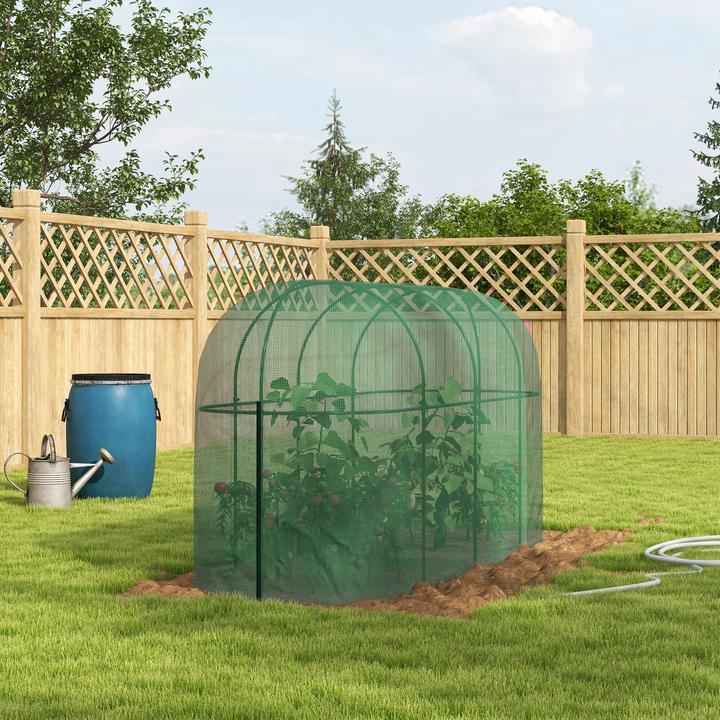 Actual product image Outsunny Plant protection net with frame and zip fastener