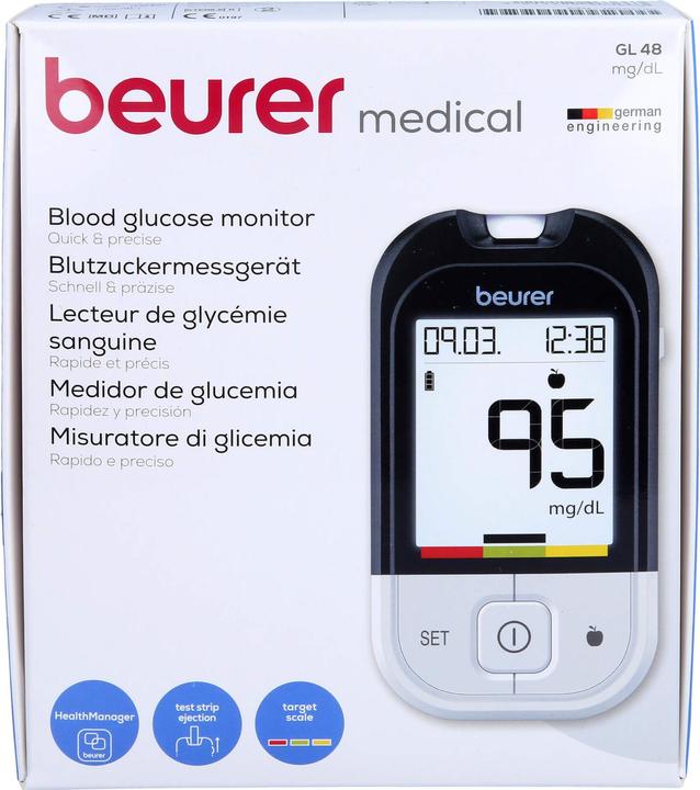 Immagine prodotto Beurer Gl48 Bzmg Mg/dl, 1 pz. (Glucometro)