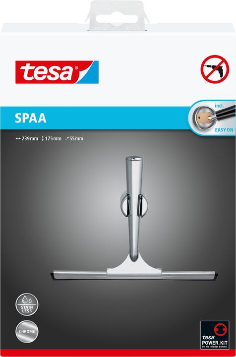 Actual product image tesa SPAA shower squeegee incl. adhesive solution without drilling