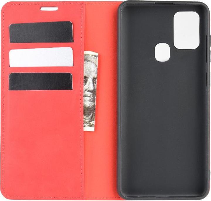 Actual product image Cover-Discount Galaxy A21s - Stand Flip Case Cover red (Samsung Galaxy A21s)