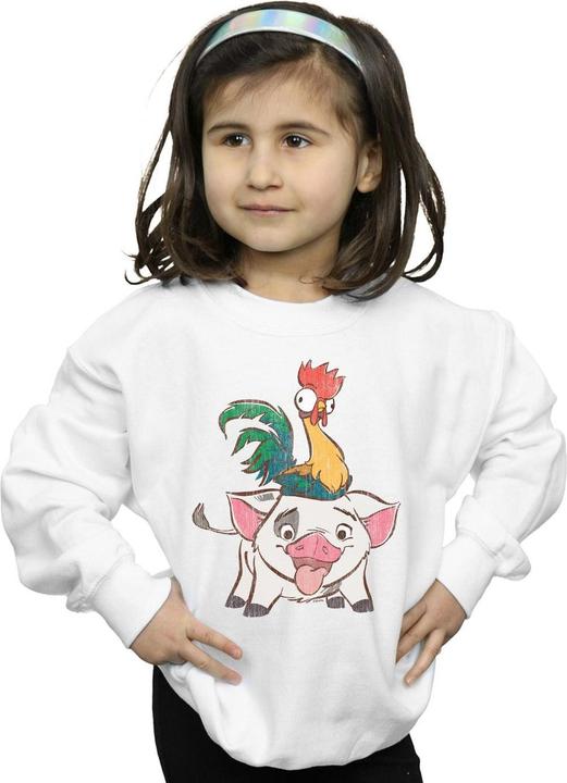 Actual product image Disney Girls Moana Hei Hei And Pua Sweatshirt (140, 146)