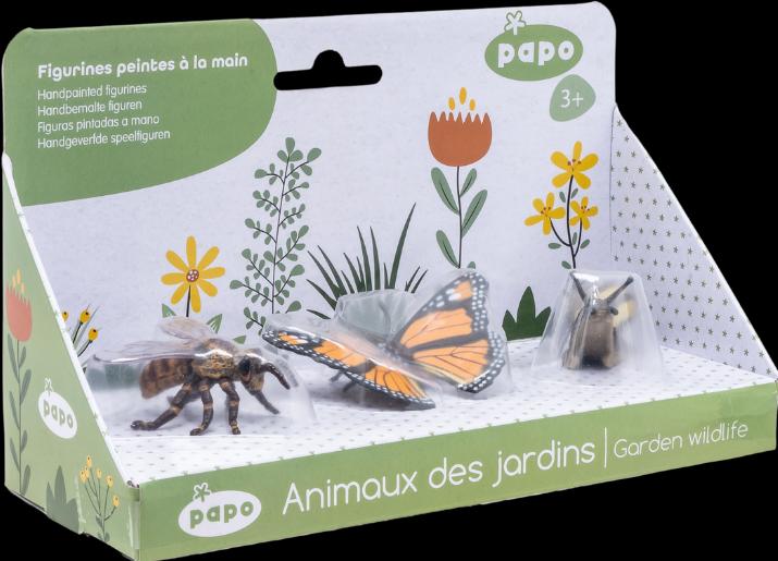 Actual product image Papo Insect Box #2 (Bee / Butterfly / Slug)
