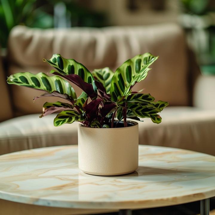 Actual product image Plant in a Box Calathea lancifolia - Basket Marante (40 cm)