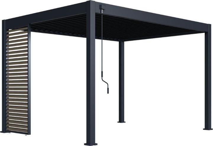 Immagine prodotto Weide Parete a doghe in legno per pergola, antracite (6 cm, 113 cm)