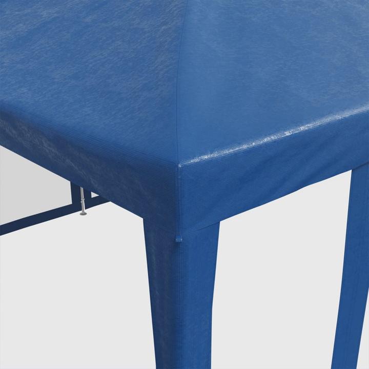 Image du produit VidaXL Partyzelt Pavillon Festzelt mit 10 Mesh-Seitenteilen Blau 6x4m HDPE (600 cm, 400 cm)
