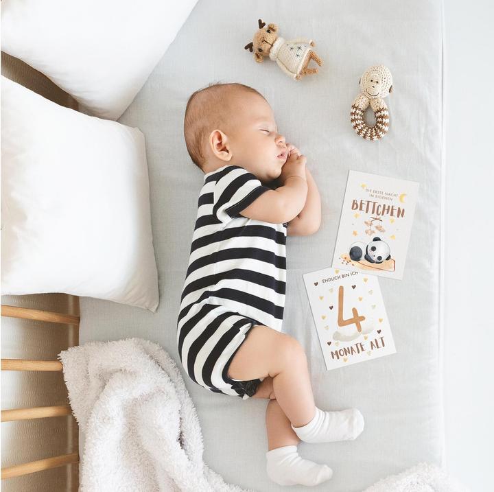 Actual product image Eulentaler Baby milestone cards Boho