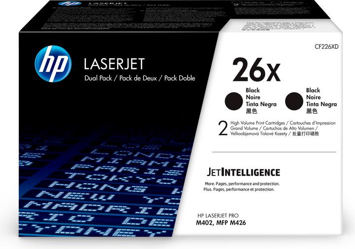 Produktbild HP 26X (BK) Doppelpack (BK)
