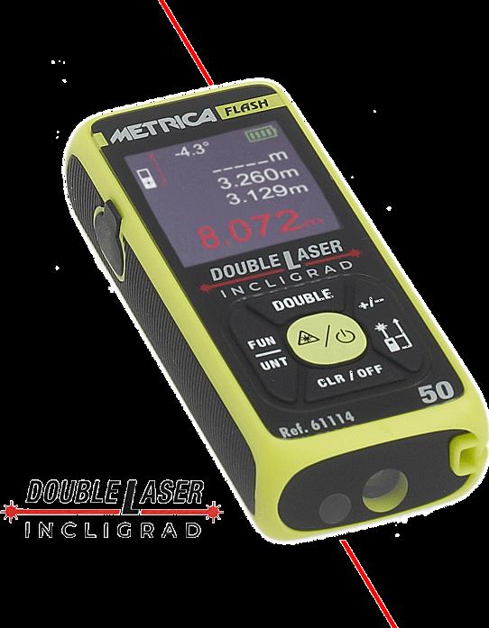 Metrica Double laser rangefinder - FLASH 50 INCLIGRAD (50 m)