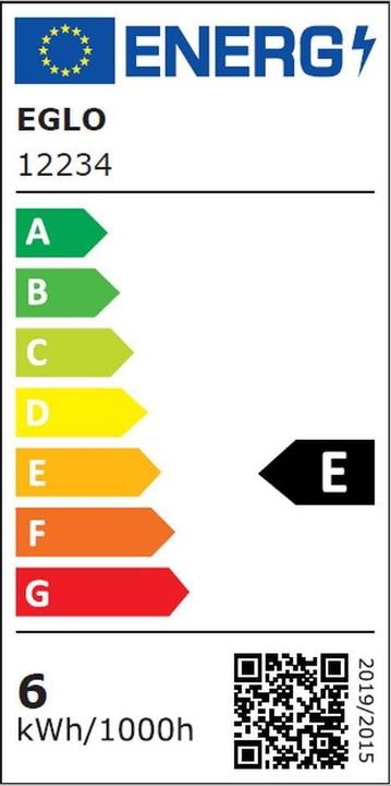 Energie-Label EGLO Leuchtmittel (E27, 6 W, 806 lm, 1 x, E)
