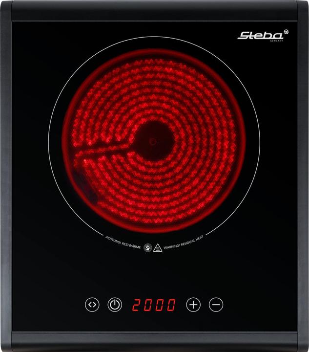 Actual product image Steba HK 25 single ceramic hob 2000W 18.5cm Touch Control from 01/25