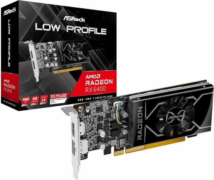 Image du produit AsRock Radeon RX 6400 Low Profile (4 Go)