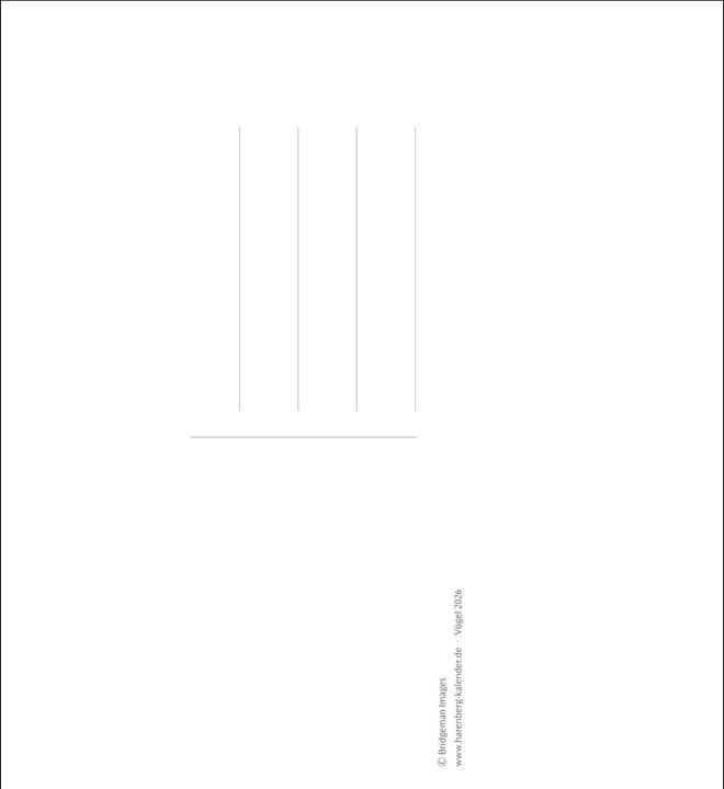 Produktbild Harenberg Vögel Postkartenkalender 2026 - Postkartenkalender mit 53 historischen Zeichnungen (Harter Einband, Deutsch)