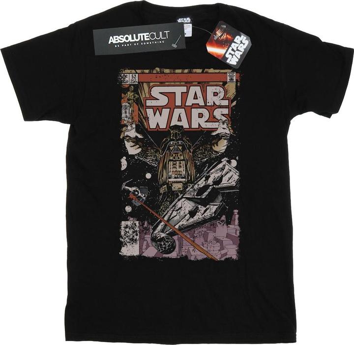 Actual product image Star Wars Boys Millennium Falcon Comic T-Shirt (128)