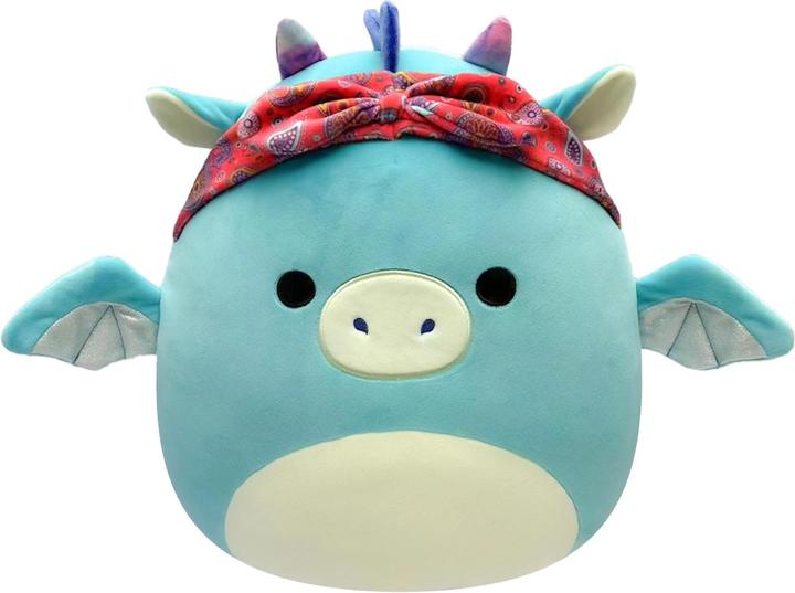 Image du produit Squishmallows - 19 cm Peluche P17 - Tatiana the Teal Dragon w Bandana (19 cm)