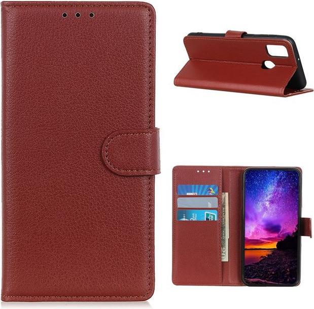 Produktbild MU Classic Litchi Leder Bookcover Series (Realme 7i)