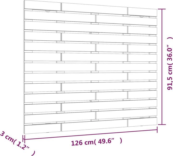 Produktbild VidaXL Oksiutka (126 x 3 x 91.5 cm)