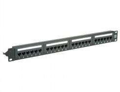 Actual product image Value Cat.6A 19/" patch panel, 24 P, unshielded, black