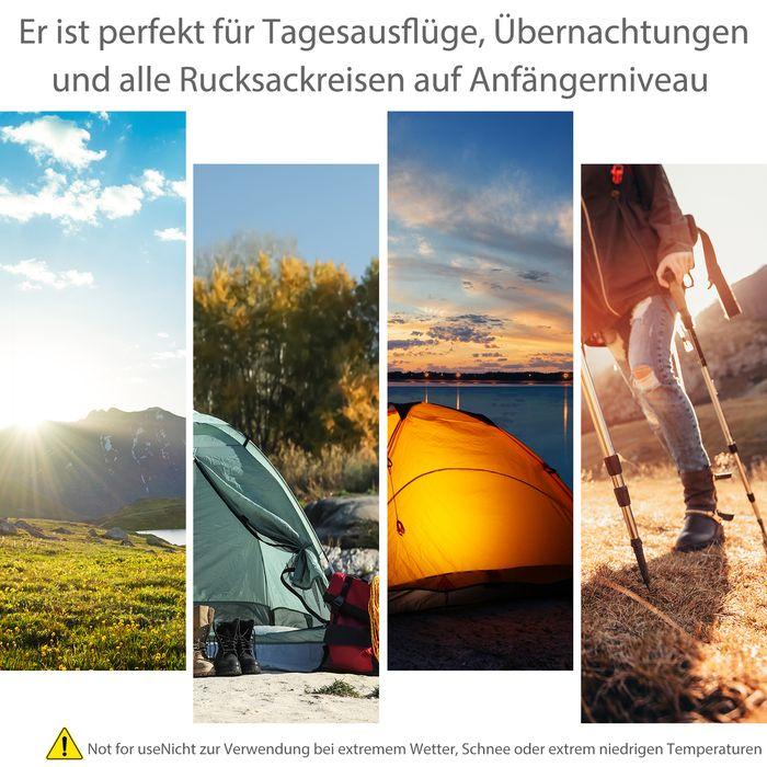 Actual product image Swisshandel24 Camping tent 3-4 person tent family tent dome tent 210T PU 3000mm easy setup steel gla (Dome tent, 4 persons)