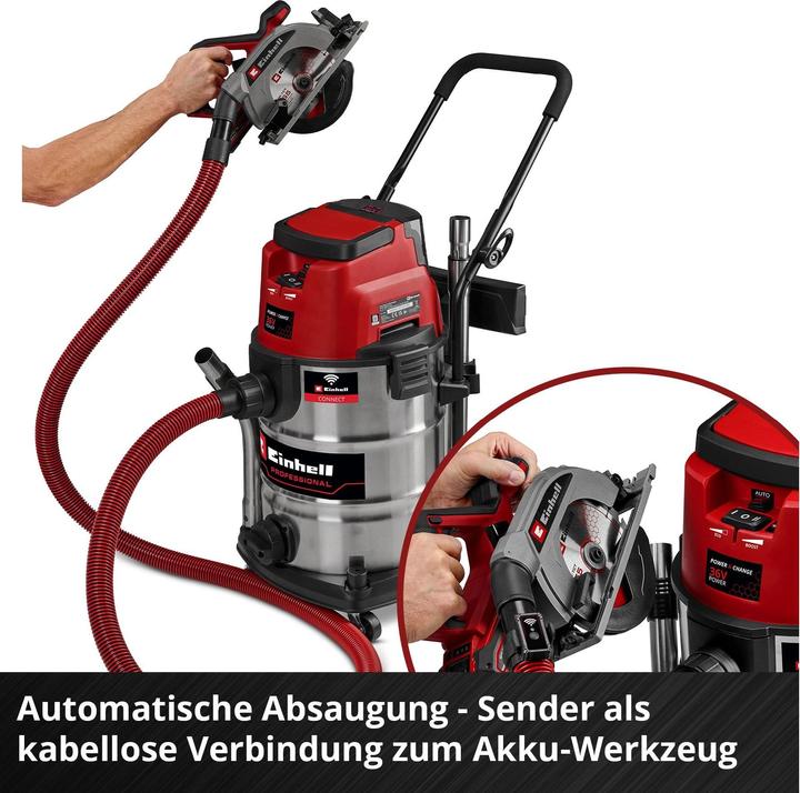Image du produit Einhell TP-VC 36/30 S Auto-Solo (Aspirateur eau et poussière)