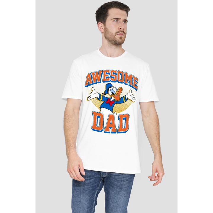 Actual product image Disney Mens Awesome Dad Donald Duck T-Shirt (S)