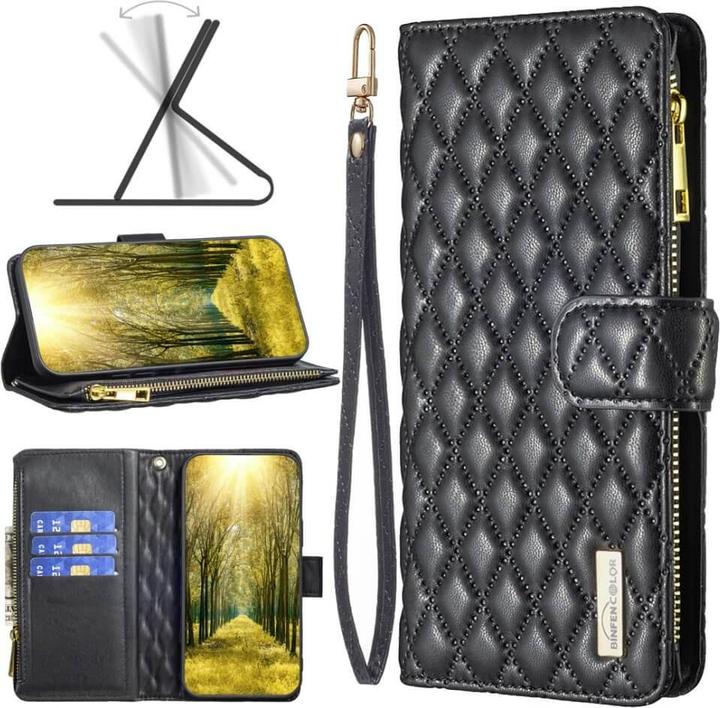 Actual product image Binfen Color Xiaomi Redmi 12C - BINFEN wallet case black (Xiaomi Redmi 12C)