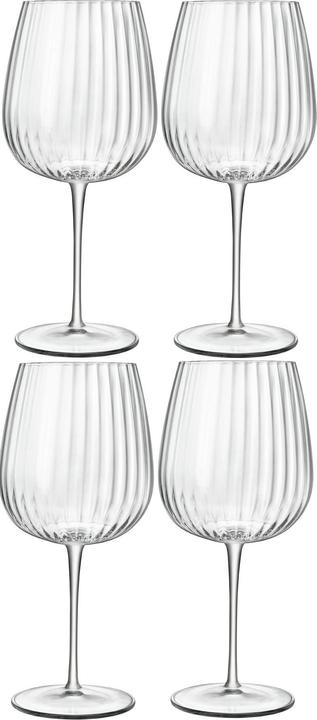 Actual product image Luigi Bormioli Optica 750 ml red wine glass, 4 pieces, Transparent (75 cl, 4 Glasses, Red wine glasses)
