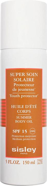 Actual product image Sisley Super Soin Solaire Huile d'Été Corps SPF15 150ml (Suntan oil, SPF 15, 150 ml, 150 g)