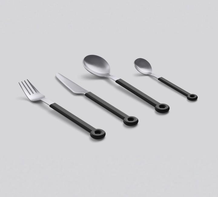 Actual product image Mono Ring cutlery 4 pcs. (4 Piece, Cutlery set)