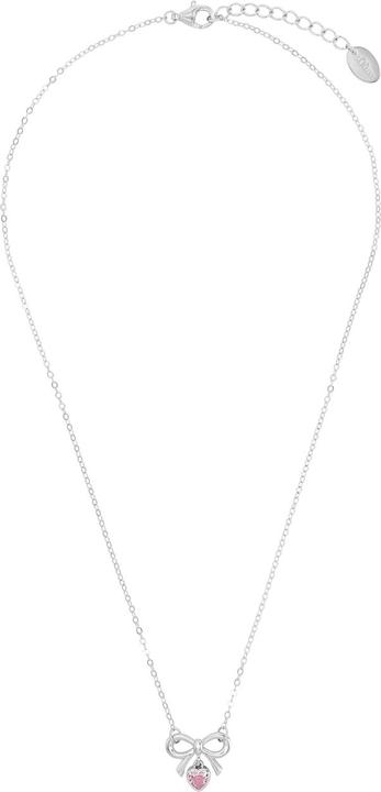 Actual product image S.Oliver Halsschmuck für Mädchen, 925 Sterling Silber, Zirkonia synth. | Schleife (Silver 925)