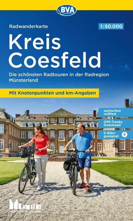 Image du produit Carte BVA de cyclotourisme du district de Coesfeld 1:50.