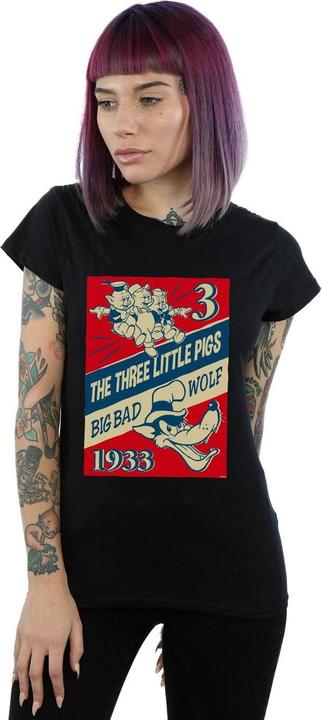 Immagine prodotto Disney Three Little Pigs And The Big Bad Wolf Maglietta Donna (S)