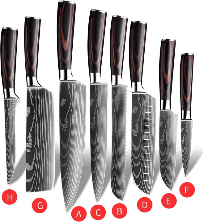 Actual product image Kepeak Sharp stainless steel chef's knives (20 cm)