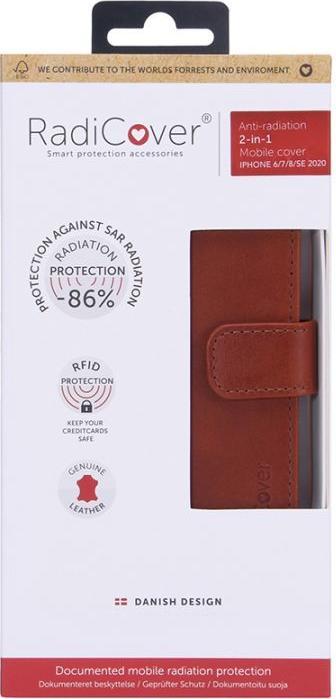 Produktbild Radicover Exclusive 2-in-1 Handy-Schutzhülle 11,9 cm (4.7 Zoll) Folio Braun (Apple iPhone 6)