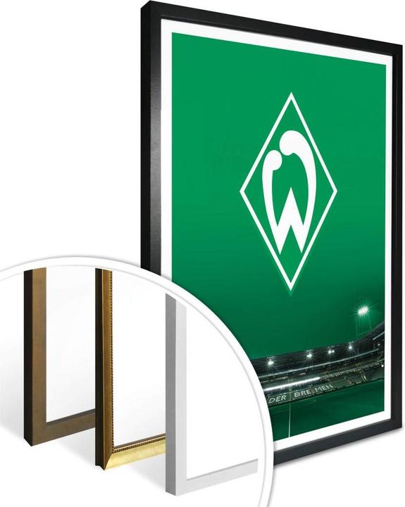 Actual product image SV Werder Bremen Werder Bremen logo with stand (60 x 80 cm)