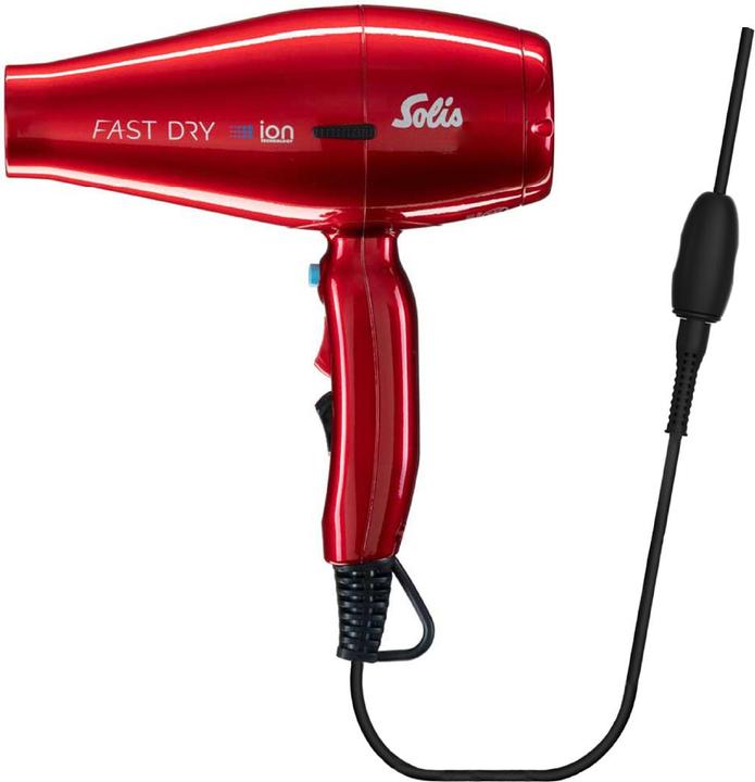 Image du produit Solis Fast Dry 360º ionic rouge Sèche-cheveux professionnel avec cordon rotatif à 360° (381)