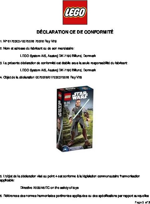 Actual product image LEGO Rey (75528, LEGO Star Wars)