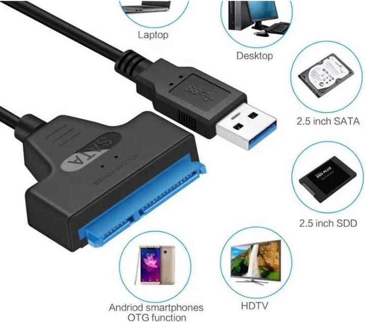 Image du produit PhoneLook Adaptateur câble USB 3.0 discque dur SSD SATA III