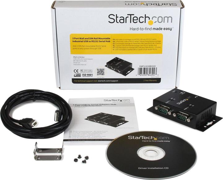Actual product image StarTech 2x USB To Serial Adapter Hub (USB-B, 2 Ports)